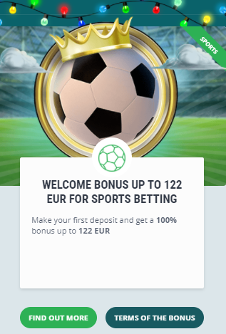 Welcome Bonus 22Bet Casino