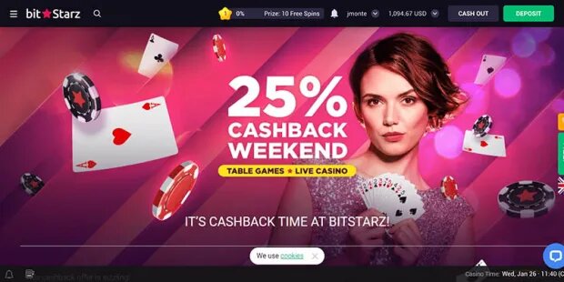 BitStarz casino Cashback Weekend