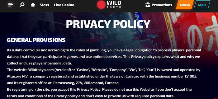 05. Legal Wild Tokyo Casino